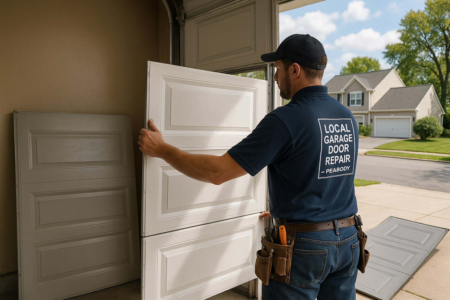 Garage Door Panel Replacement in Renton